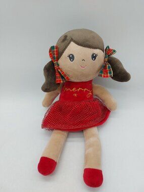 Carried Away Plush Doll by Stepping Stones Merry Dress Browm Hair